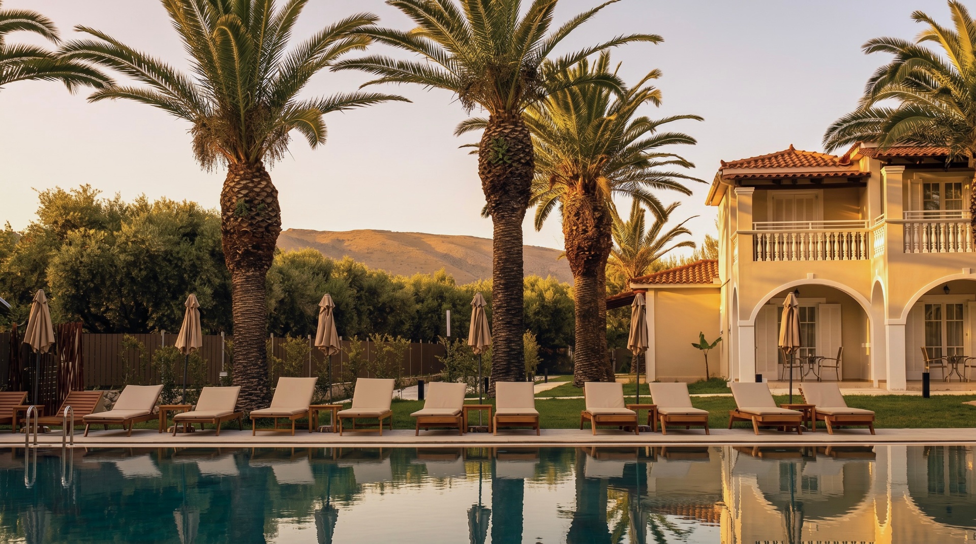 Resort pool area